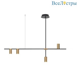 Люстра РИЯ черный/бронза w130*6 h60 GU10 4*10W 07621-4,20