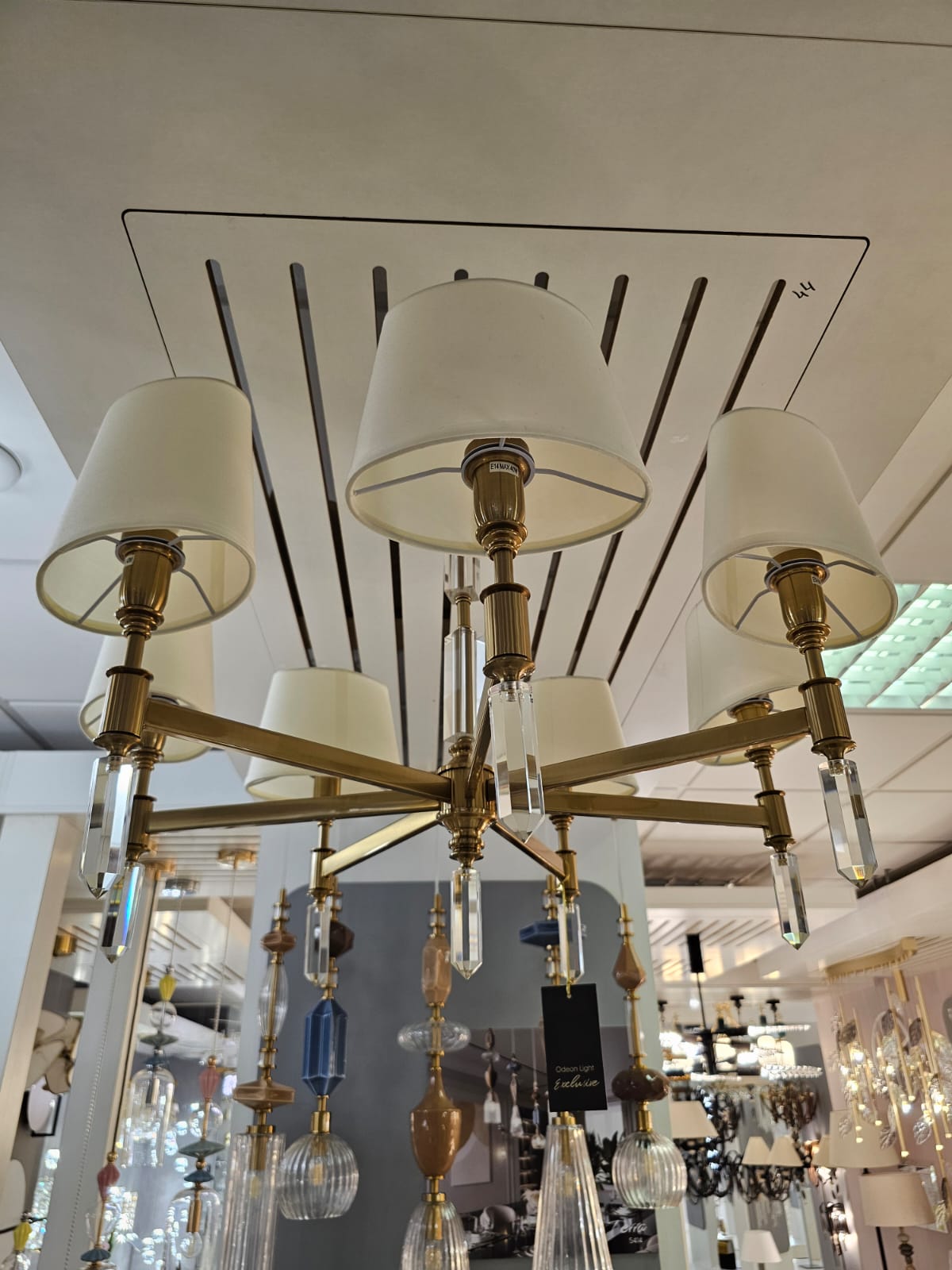 подвесная люстра odeon light modern london 4894/7