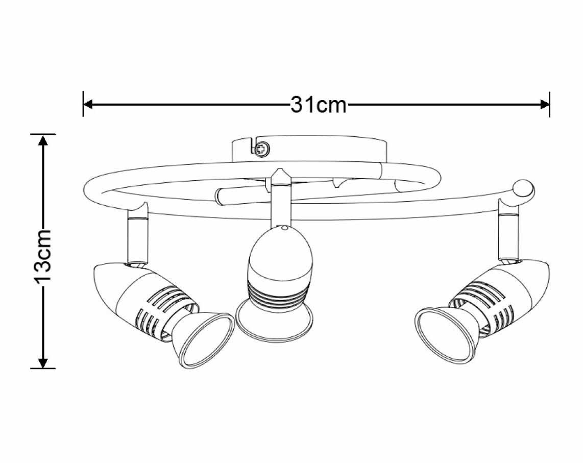 светодиодный спот lucide caro-led 13955/14/12