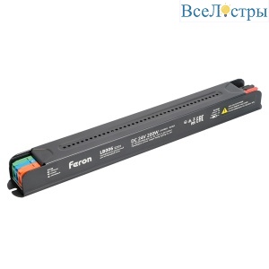 Трансформатор для светодиодной ленты с диммированием Feron LB006 200W 24V IP20 52131