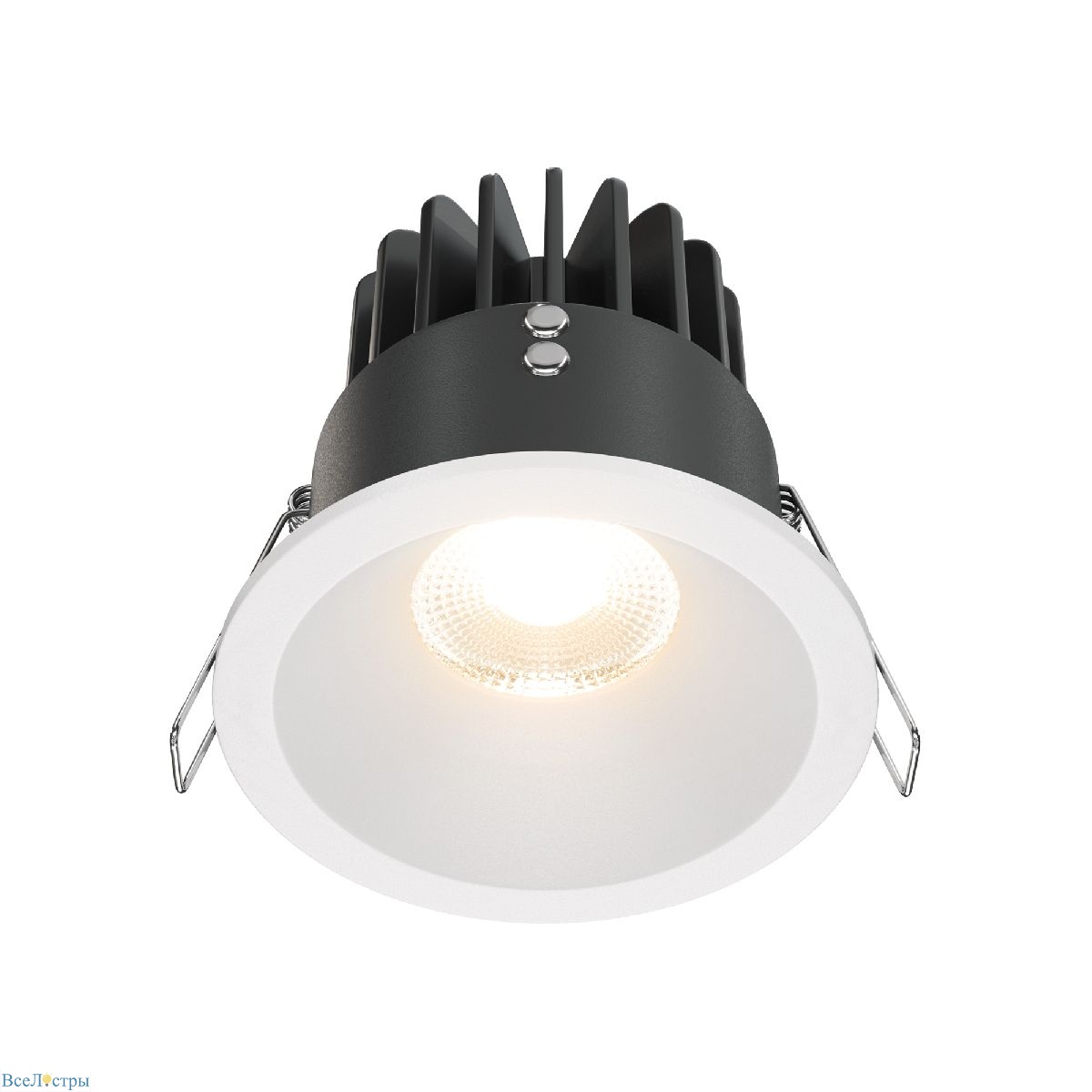 встраиваемый светодиодный светильник maytoni yin dl034-2-l12w