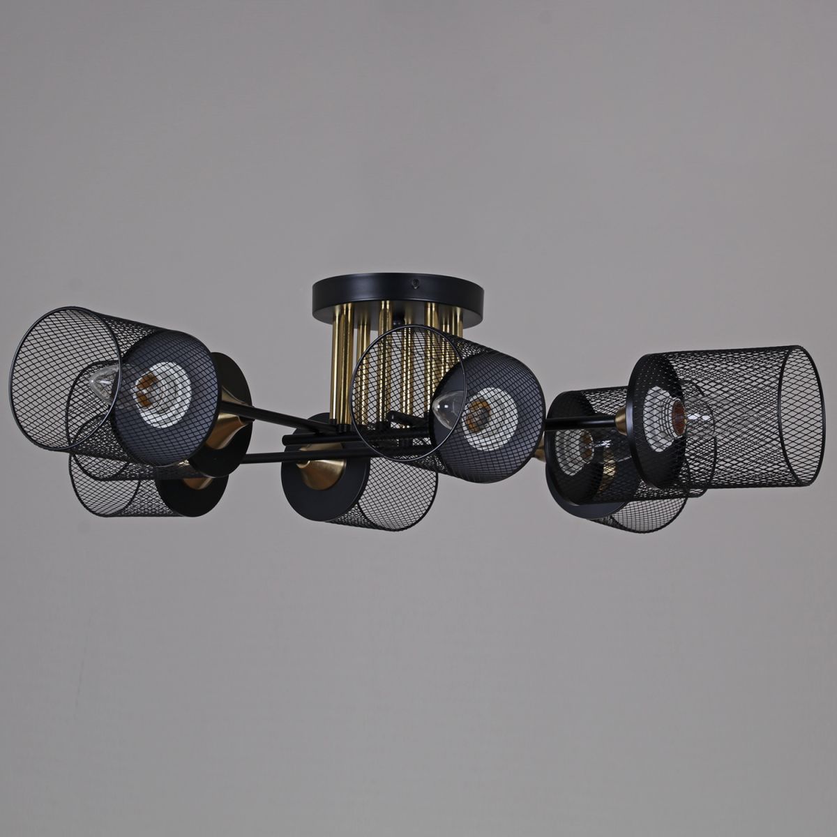 потолочная люстра reluce 38460-0.3-08 bk+copper