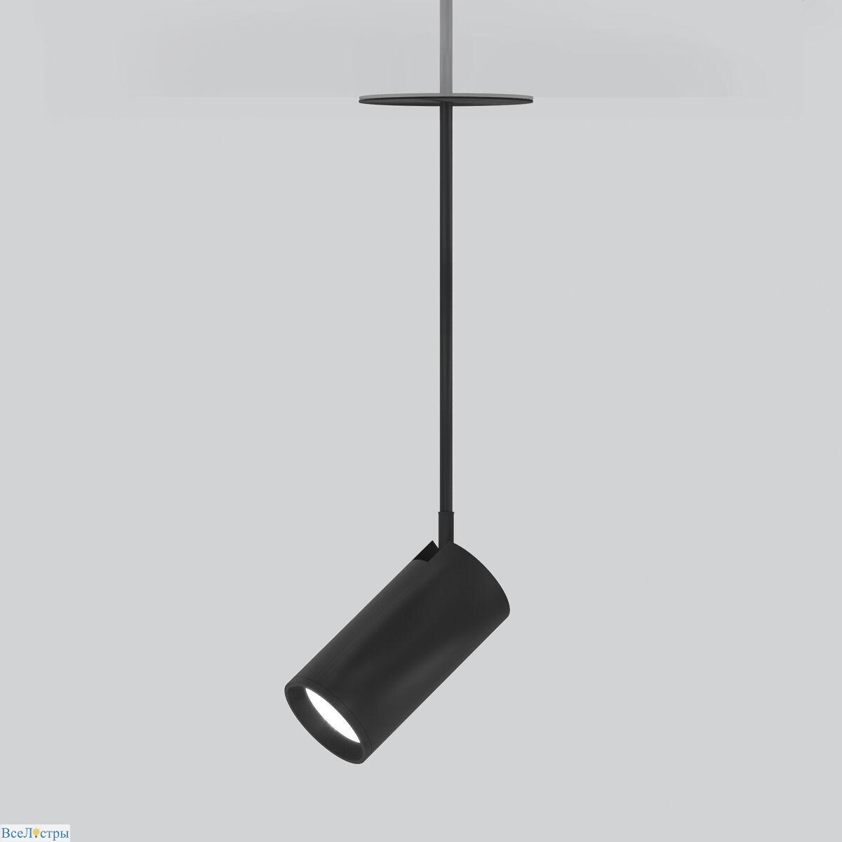 подвесной светодиодный светильник elektrostandard drop 50222 led черный a061483