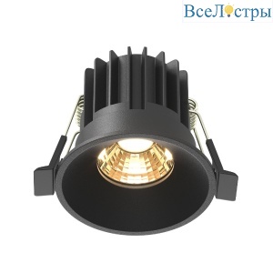 Встраиваемый светильник Maytoni Round DL058-7W2.7K-B