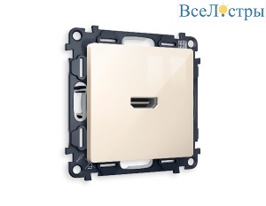 Комплект механизма розетки HDMI 2.0 40V/500mA 2.0GHz 5-18Gbit/s Ambrella Volt Alfa MA314010