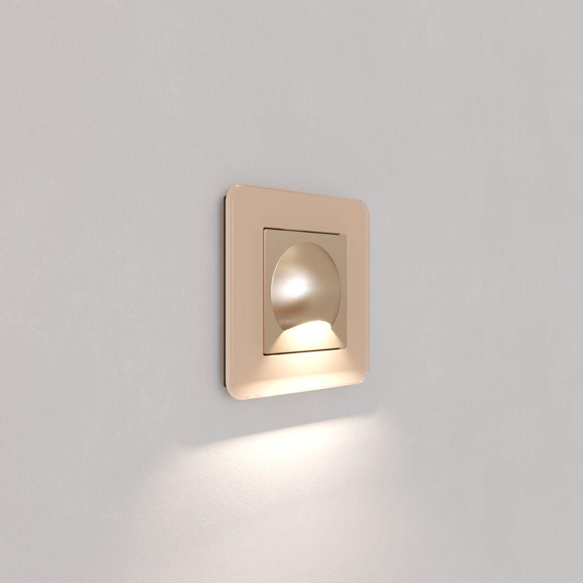 встраиваемая led подсветка werkel moon шампань w1154411 4690389179242
