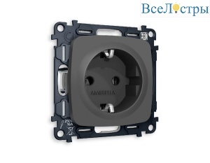 Комплект механизма розетки с/з на винтовых зажимах Ambrella Volt Omega MO906010