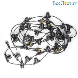 Гирлянда (UL-00006441) Uniel Belt-Light 220V UDL-K111 80/E27/20M IP65 BLACK BELT-LIGHT