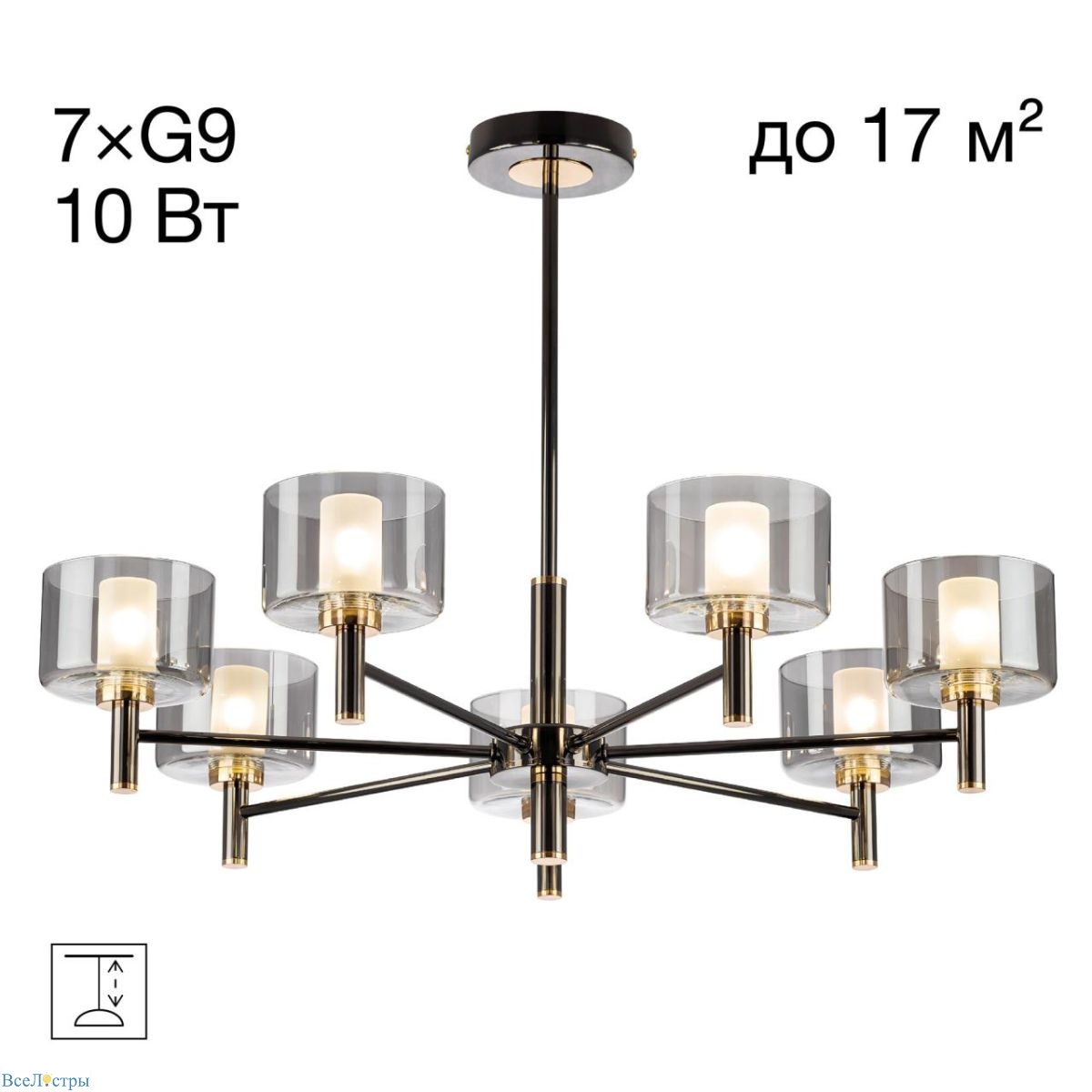 люстра на штанге citilux elan cl241171