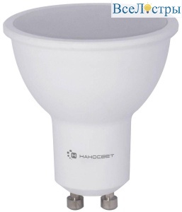 Лампа светодиодная диммируемая Наносвет GU10 6W 4000K матовая LE-MR16A-8/GU10/940 L241