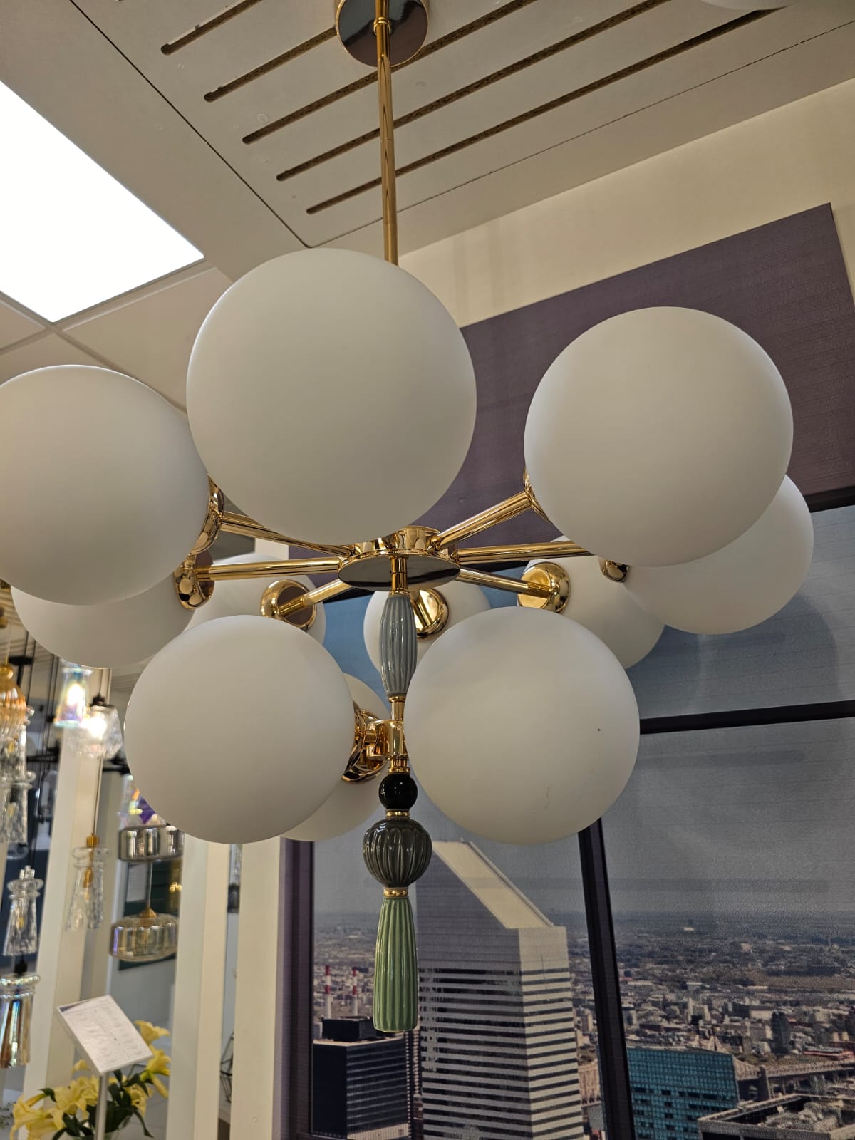 подвесная люстра odeon light exclusive palle 5405/9