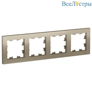 Рамка 4-постовая Schneider Electric Atlas Design ATN000504