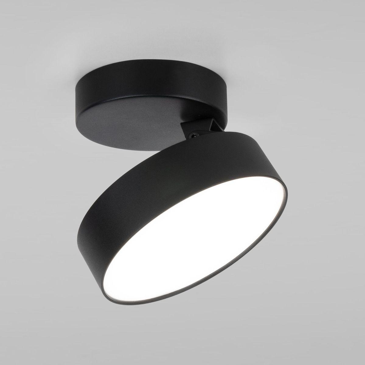 светодиодный спот elektrostandard pila 25135/led черный 4690389187575
