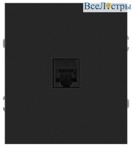 Розетка Эра Arktik 16-3107-05 информационная RJ45 антрацит Б0070478