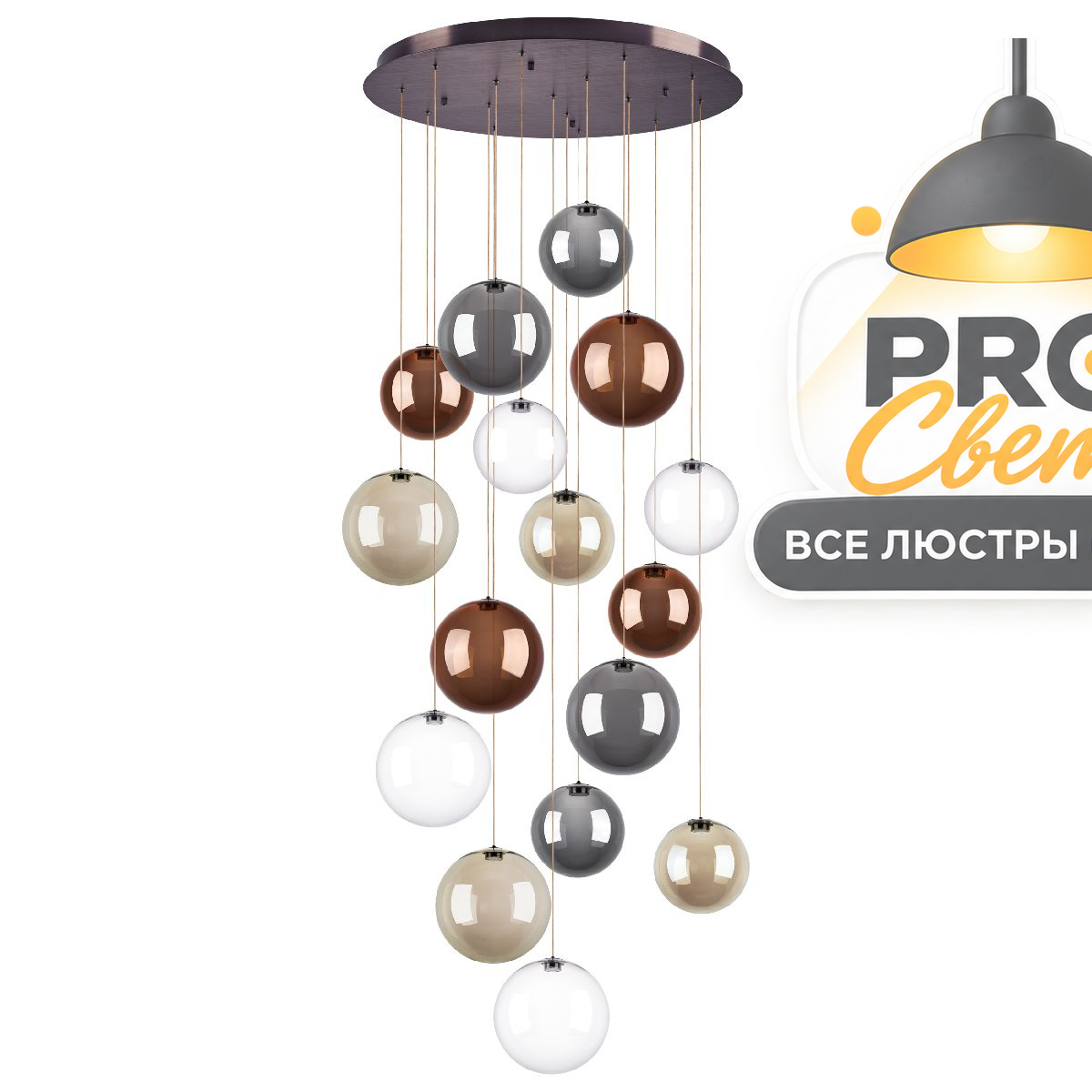 каскадная люстра lightstar sferetta 801169