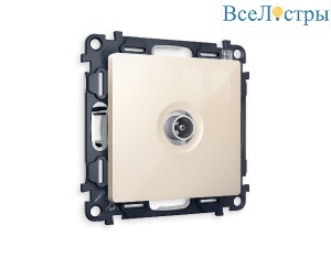 Комплект механизма TV розетки оконечной 50-870 MHz 1dB Ambrella Volt Alfa MA313010