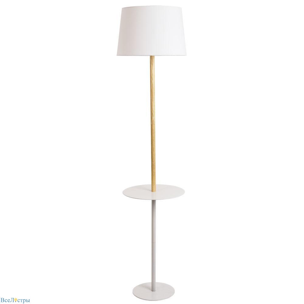 торшер arte lamp connor a2102pn-1wh