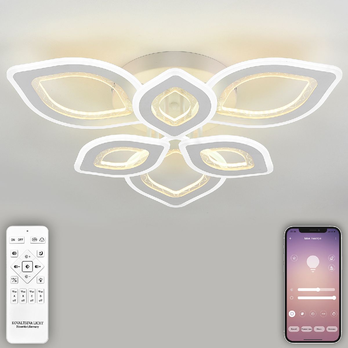 потолочная люстра natali kovaltseva angel led lamps 81198