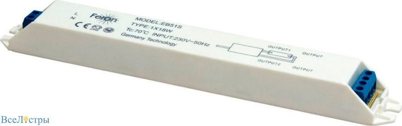 аппарат пускорегулирующий электронный feron eb51s 21520