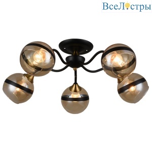 Потолочная люстра IMEX MD.3595-5-S COFFEE+FGD
