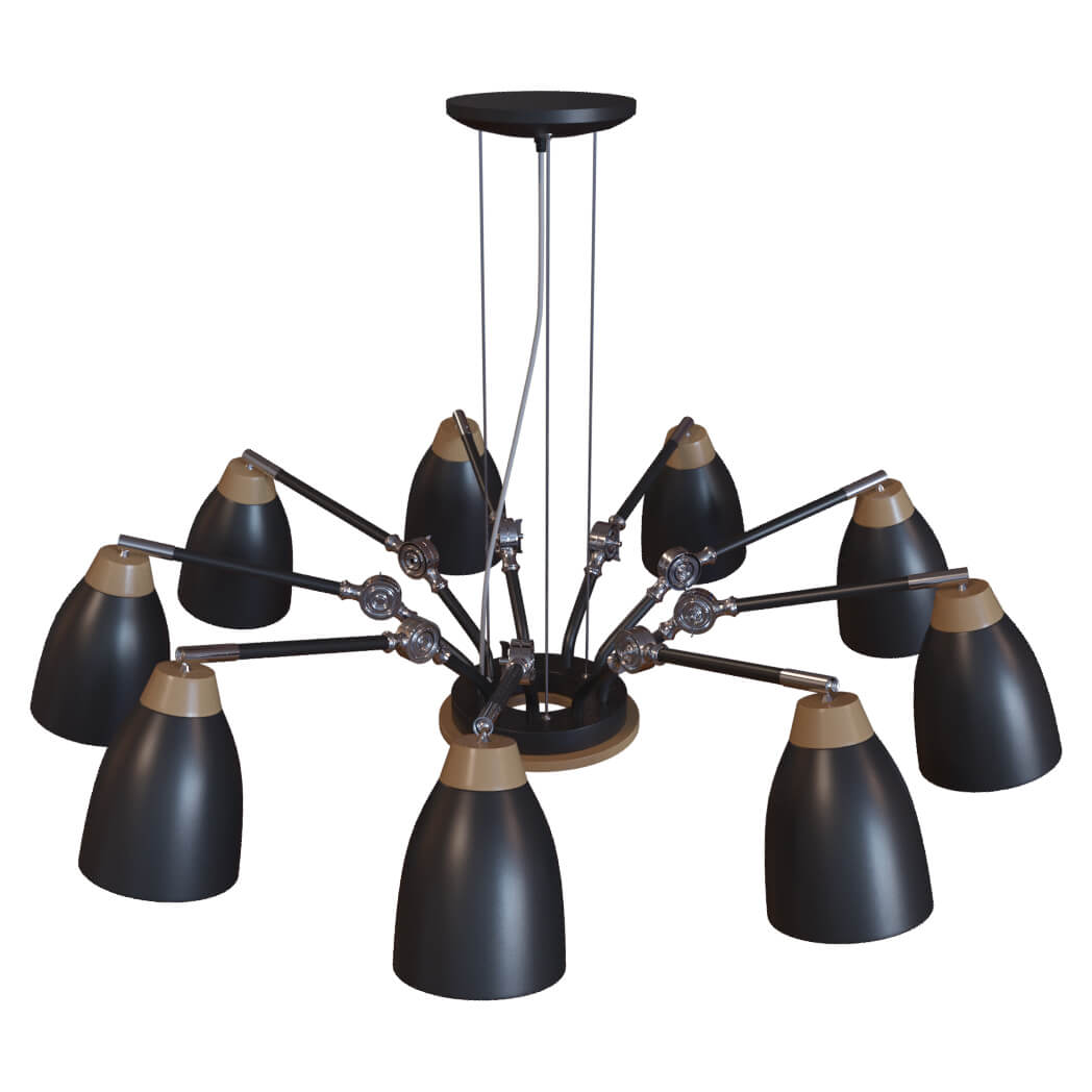 подвесная люстра loft it watchman loft4402/9bl