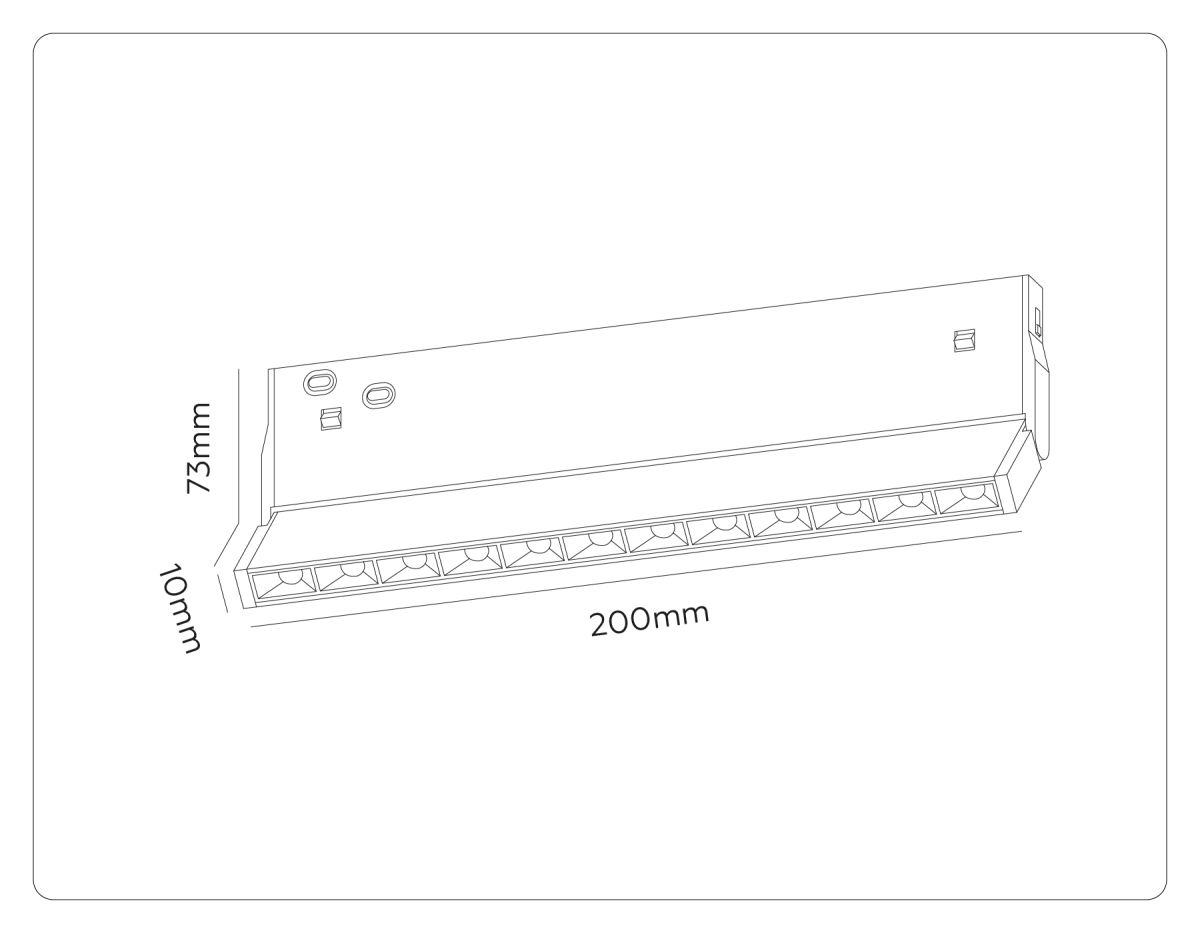 трековый магнитный светильник с переключателем цв. темп. ambrella light gl2359