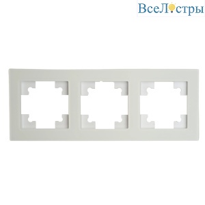 Рамка трехместная Stekker GFR00-7003-01M Катрин 49596