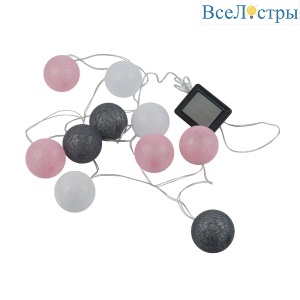 Садовая гирлянда на солнечной батарее Uniel USL-S-230/PM1800 COTTON BALLS-1 UL-00011593