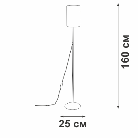 торшер vitaluce v2840-0/1p
