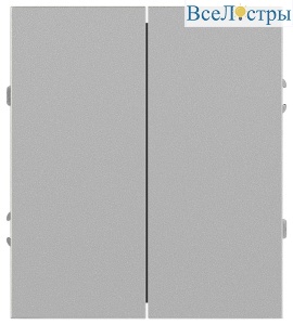 Переключатель Эра Arktik 16-1110-03 перекрёстный двойной 10АХ-250В алюминий Б0070406
