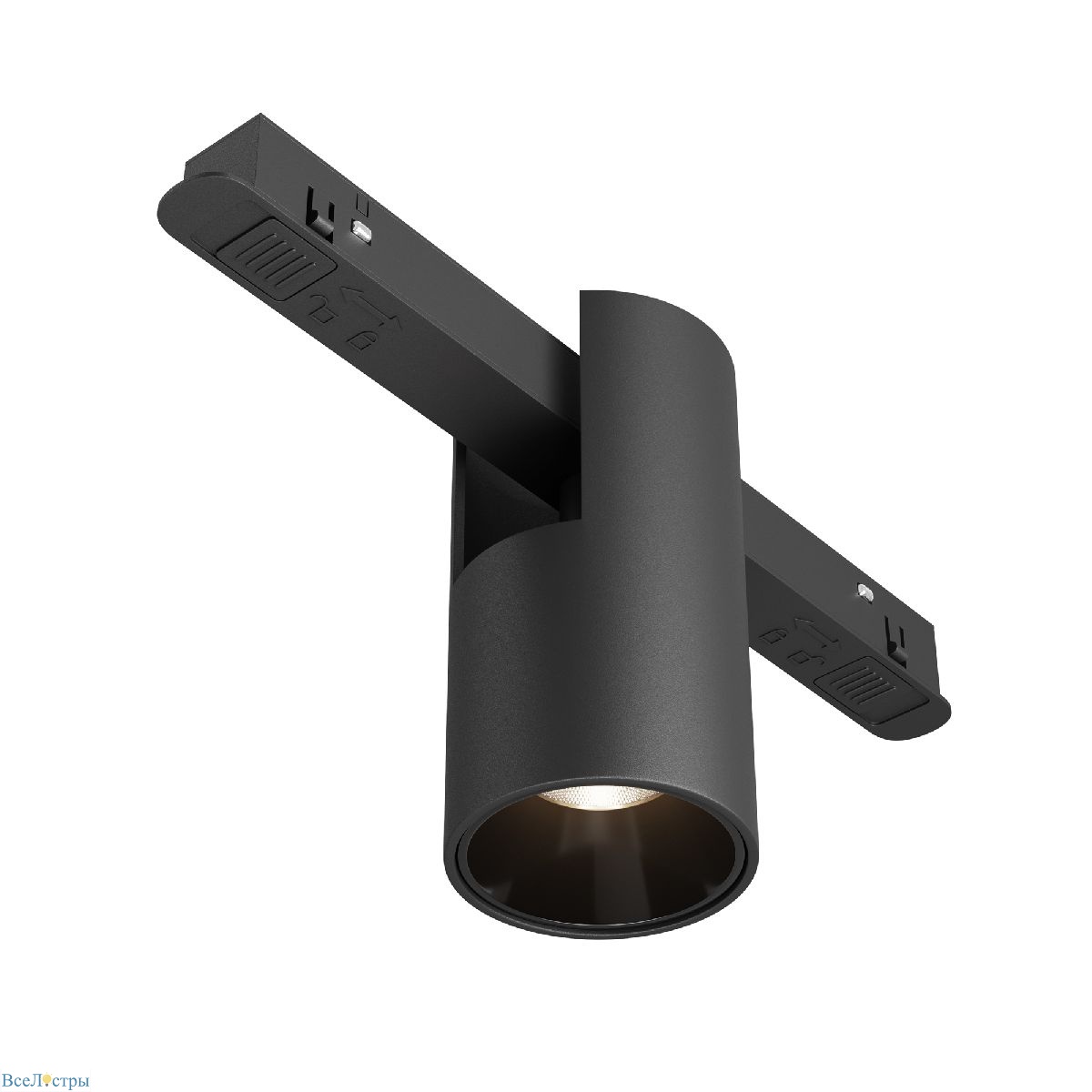 трековый магнитный светильник maytoni alfa tr122-4-7w-ds-b