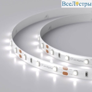 Светодиодная лента герметичная Arlight RTW-SE-A60-8mm 12V White6000 (4.8 W/m, IP65, 2835, 5m) 014627(2)