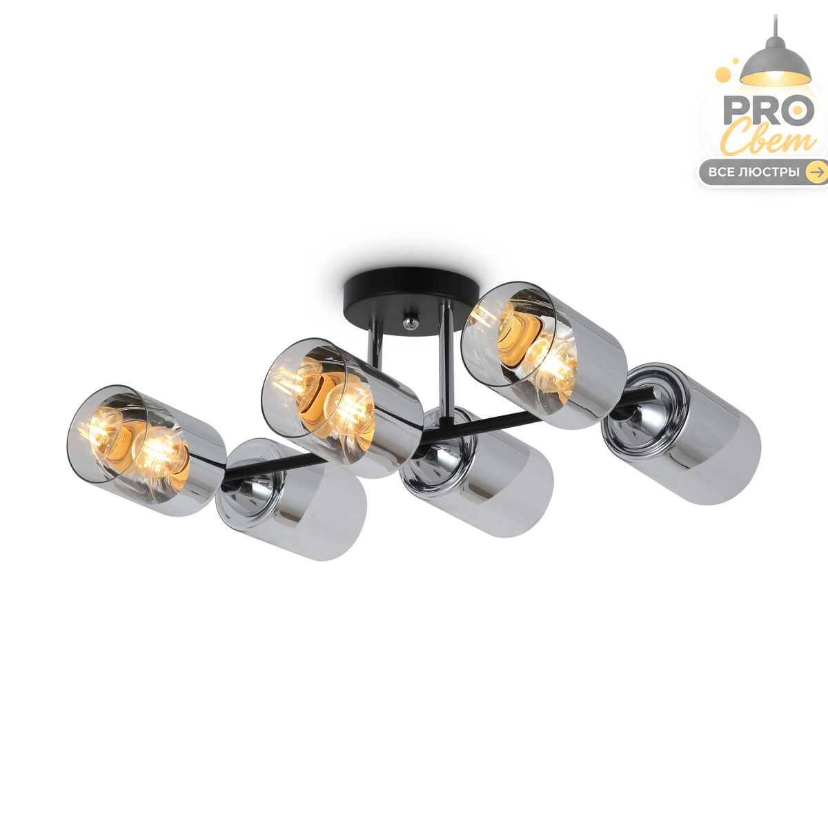 потолочная люстра freya dual fr5226pl-06b