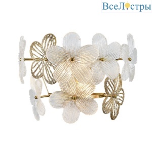 Настенный светильник Indigo Fiori 12049/2W Brass V000554
