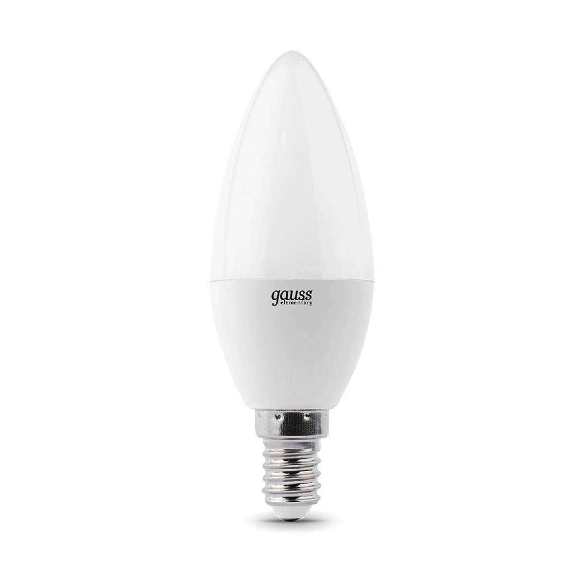 лампа светодиодная gauss e14 7w 2700k матовая 33117t