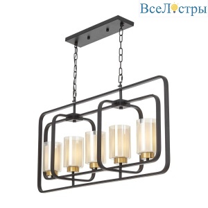 Подвесная люстра Lumina Deco Indivia LDP 1238-5 BK+MD