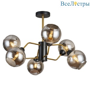Люстра на штанге IMEX MD.9083-6-S-BK+COP
