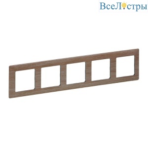 Рамка 5-постовая Legrand Valena Life Светлое дерево 754185