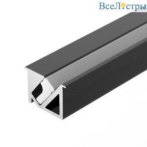 Алюминиевый профиль Arlight SL-BEVEL-H10-F14-2000 ANOD BLACK 044084