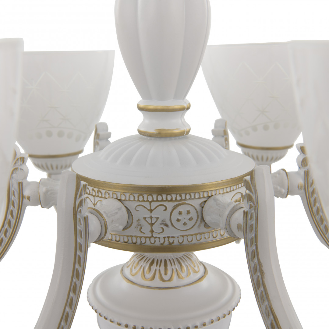 подвесная люстра arte milano 343837/6 wt+g