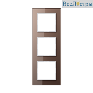 Рамка трехместная Jung AC583GLMO