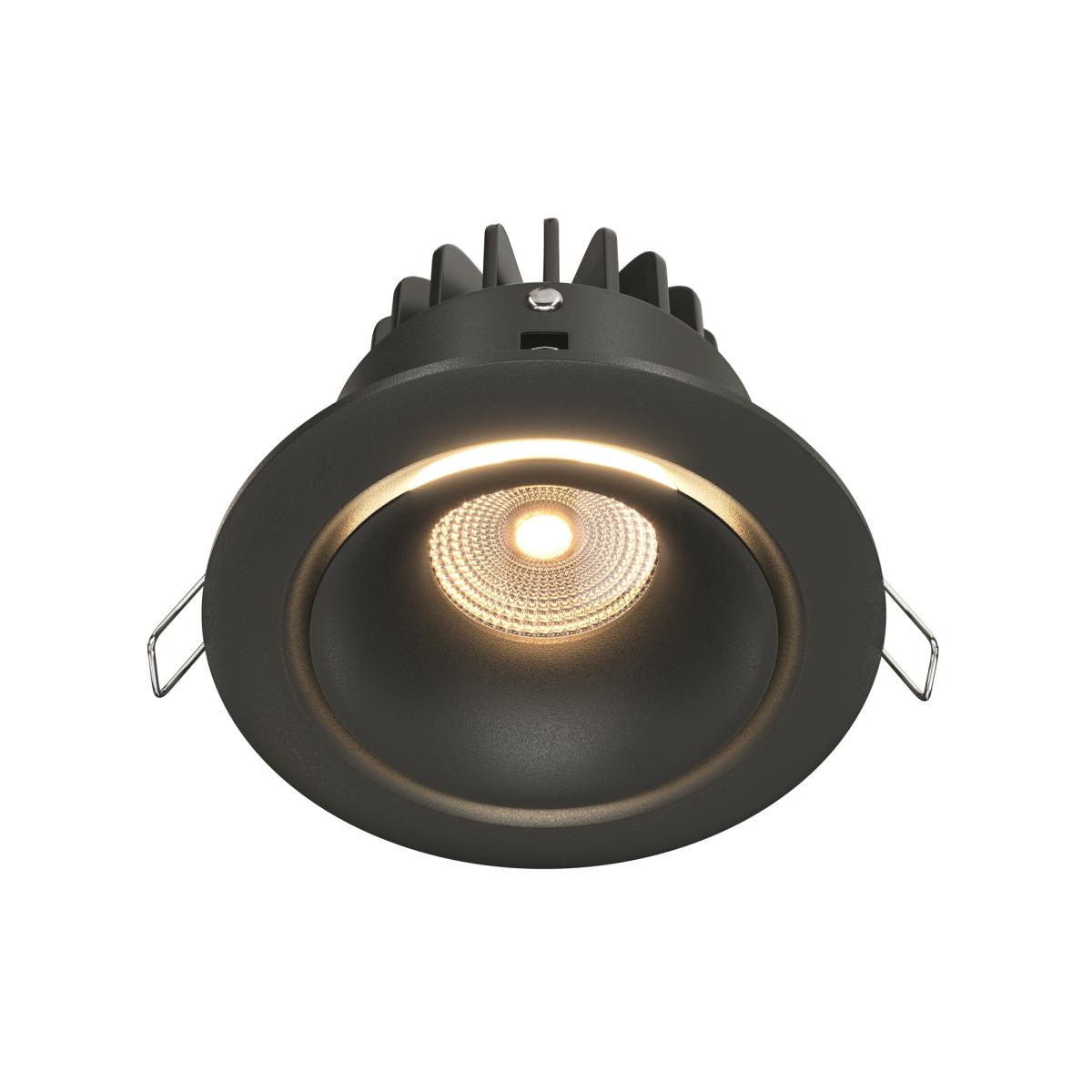встраиваемый светильник maytoni yin dl031-l12w3k-d-b