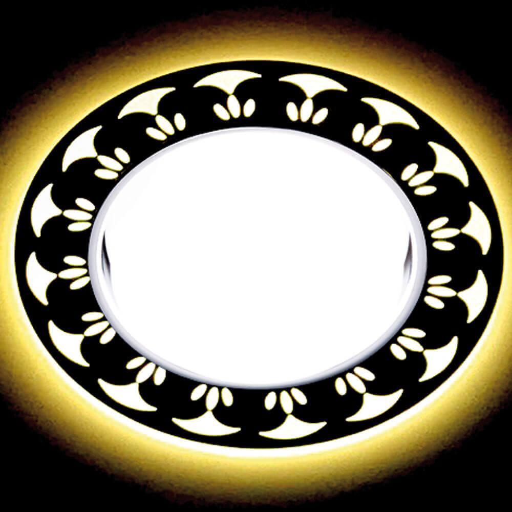 встраиваемый светодиодный светильник ambrella light gx53 led g433 wh/ww