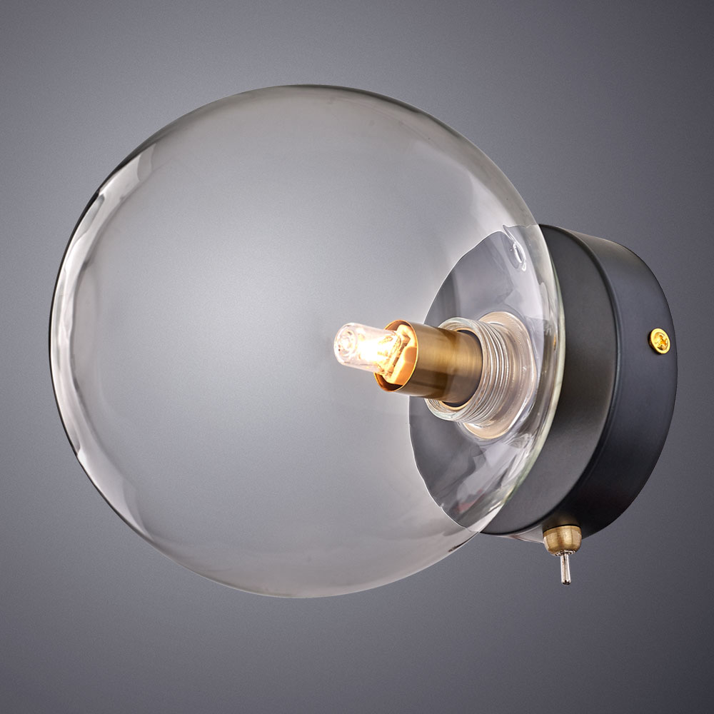 бра arte lamp vincent a7790ap-1bk