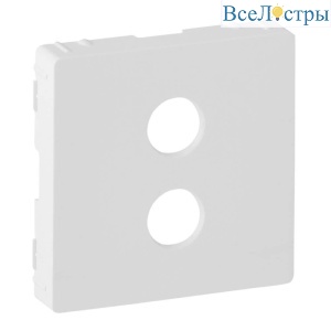 Лицевая панель Legrand Valena Life аудиорозетки банан белая 755280
