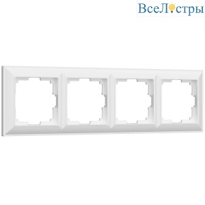 Рамка на 4 поста Werkel Fiore белый W0042201 4690389160424