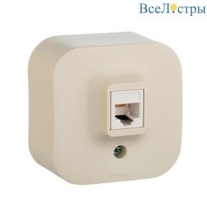 Розетка компьютерная RJ45 Legrand Quteo 782254