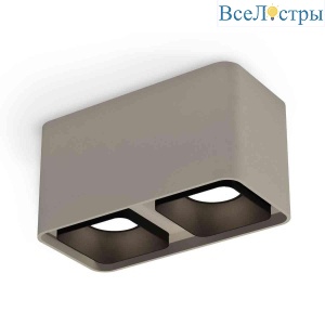 Комплект накладного светильника Ambrella light Techno Spot XS7852002 SGR/SBK серый песок/черный песок (C7852, N7702)