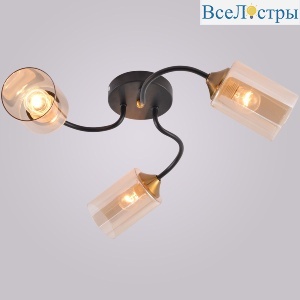 Потолочная люстра Reluce 01608-0.3-03 BK+BRASS
