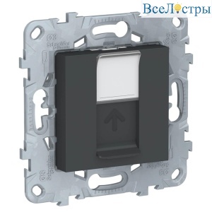 Розетка компьютерная RJ45 Schneider Electric Unica New Cat. 6 UTP NU541554